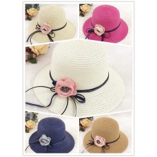 Mujer Foldable Rollup Wide Brim Crocheted Straw Caps Floppy Sun Shade Sun Hats  eb-79261849